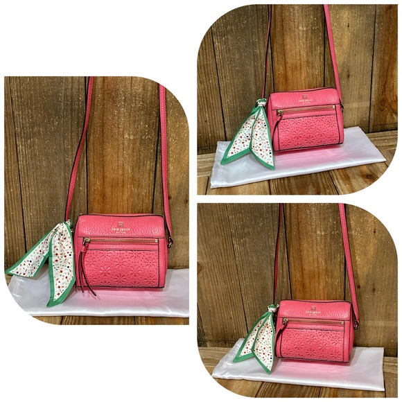 Kate Spade. 6 Piece Set: 2 Looloo Crossbody Bags with 2 Free Dust Bags & Scarfs. - Picture 10 of 16